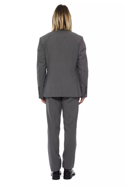 Costume homme en laine grise de la collection couture italienne milliardaire