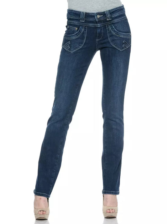 Ungaro Fever Blue Cotton Women Jeans by Ungaro Fever