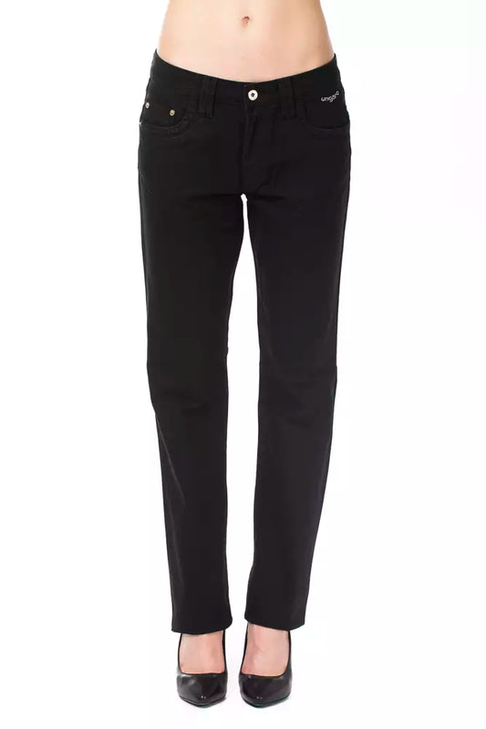 Ungaro Fever Black Cotton Women Pant by Ungaro Fever