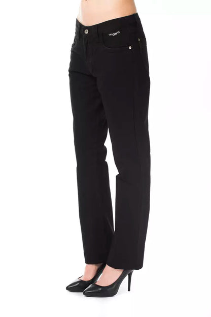Ungaro Fever Black Cotton Women Pant by Ungaro Fever