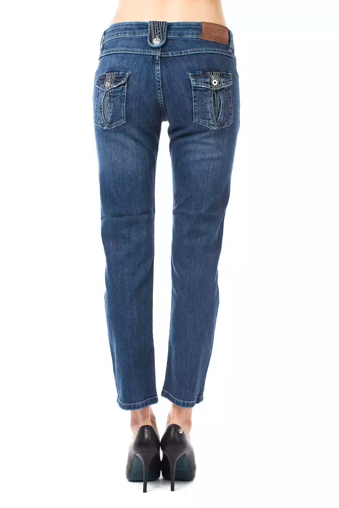 Ungaro Fever Light Blue Cotton Women Jeans by Ungaro Fever
