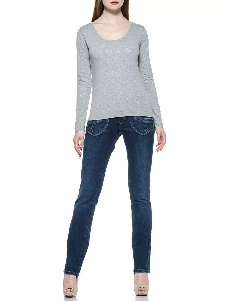 Ungaro Fever Blue Cotton Women Jeans by Ungaro Fever