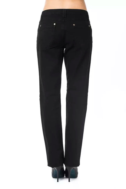 Ungaro Fever Black Cotton Women Pant by Ungaro Fever