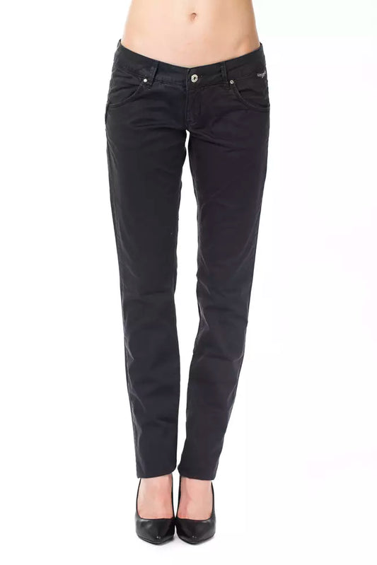 Ungaro Fever Blue Cotton Women Pants by Ungaro Fever