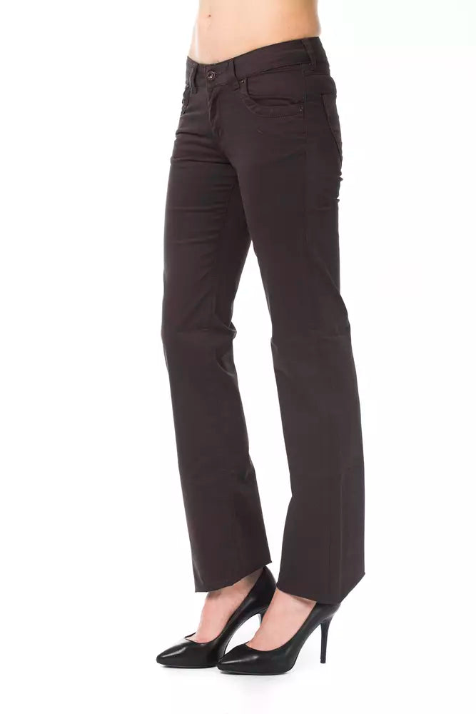 Ungaro Fever Brown Cotton Women Pants by Ungaro Fever