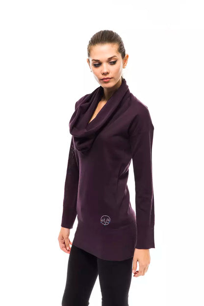 Pull femme en laine violet Montana Blu