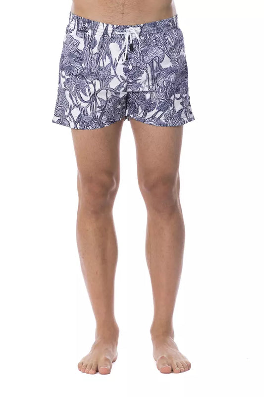 Maillot de bain homme Roberto Cavalli Sport bleu clair en polyester