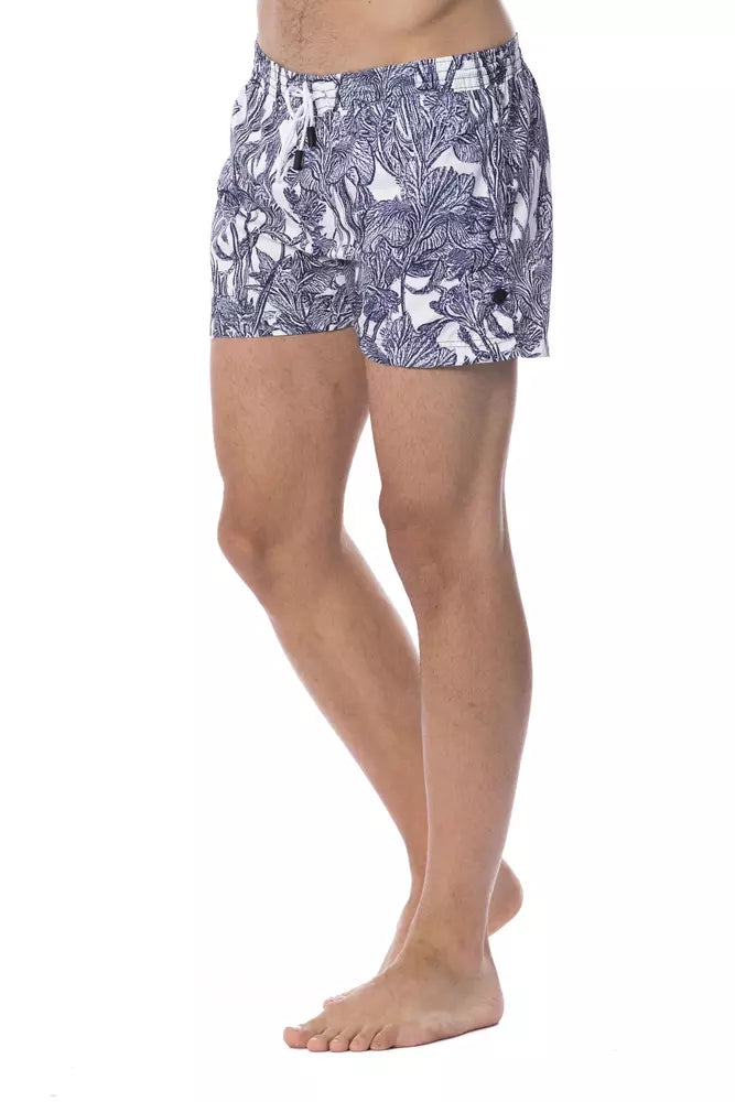 Maillot de bain homme Roberto Cavalli Sport bleu clair en polyester