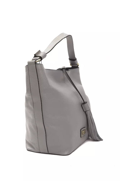 Sac à bandoulière Pompei Donatella en cuir gris pour femme