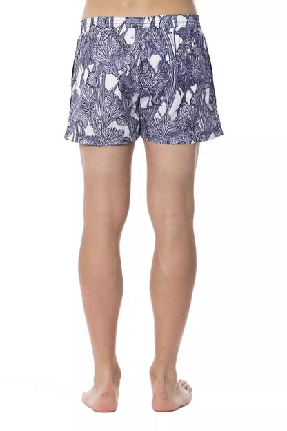Maillot de bain homme Roberto Cavalli Sport bleu clair en polyester
