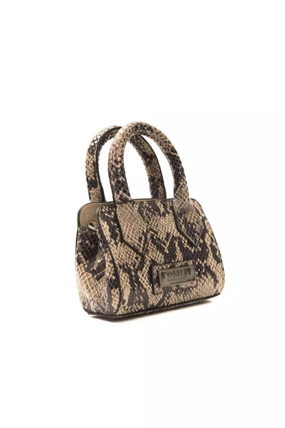 Mini sac à main Pompei Donatella en cuir marron pour femme
