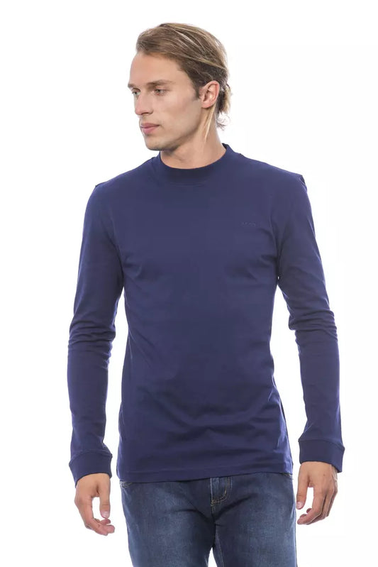 Pull homme en coton bleu Verri