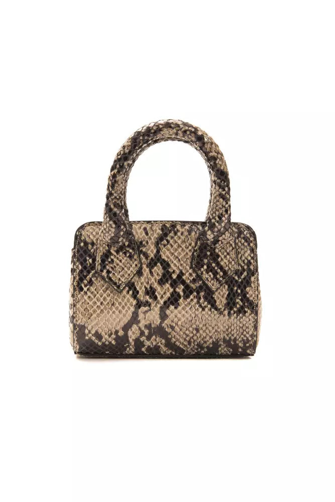 Mini sac à main Pompei Donatella en cuir marron pour femme