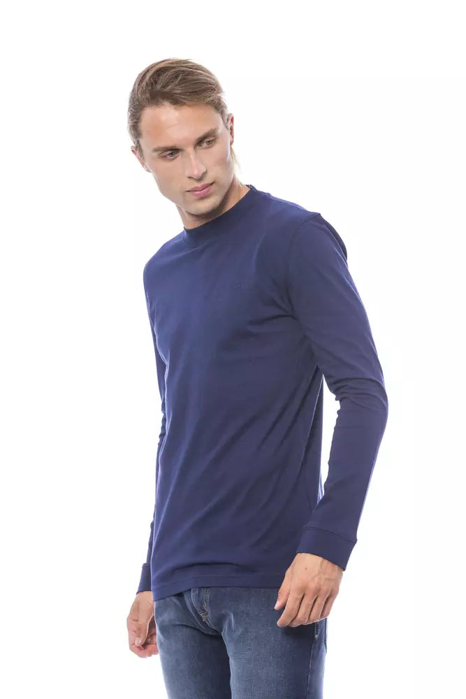 Pull homme en coton bleu Verri