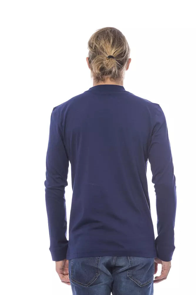 Pull homme en coton bleu Verri
