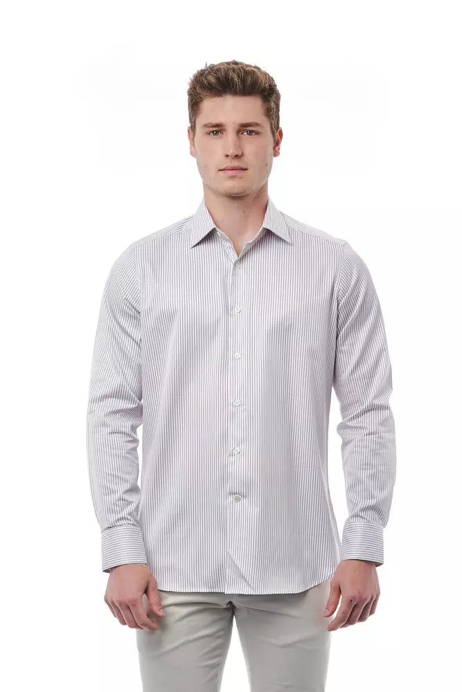 Bagutta White Cotton Men Shirt by Bagutta