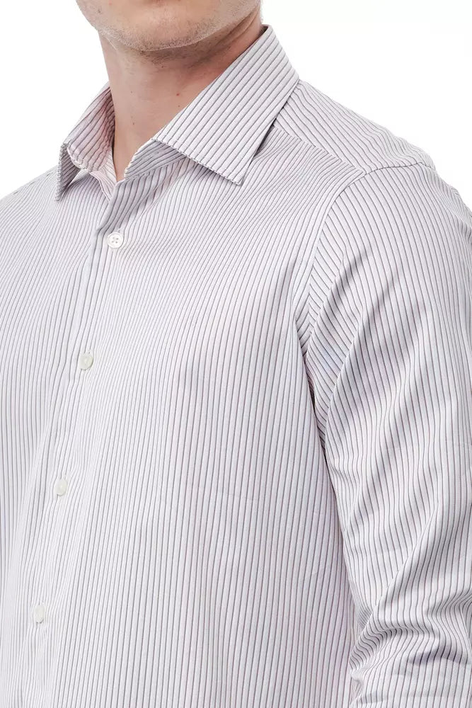 Bagutta White Cotton Men Shirt by Bagutta