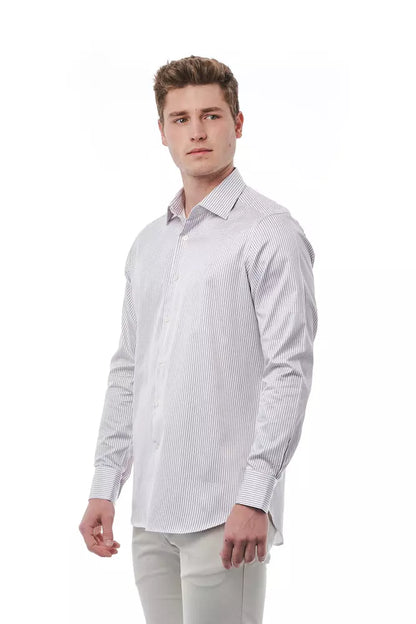 Bagutta White Cotton Men Shirt by Bagutta