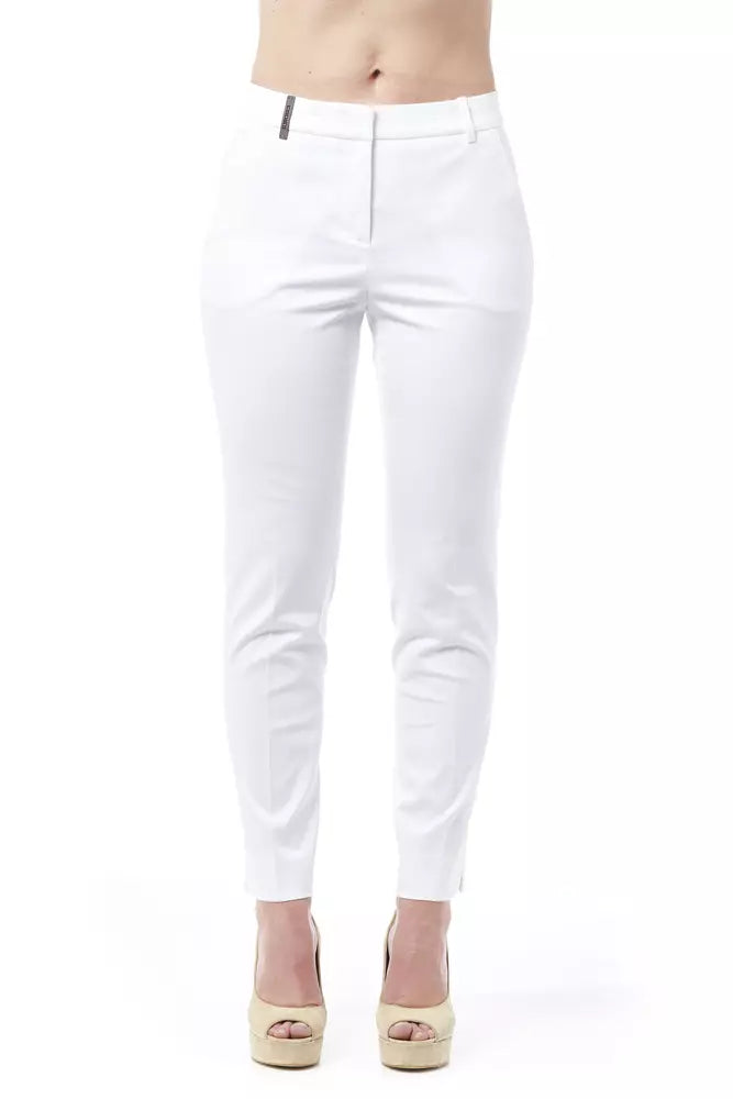Peserico Chic High Waist Cigarette Leg Trousers by Peserico