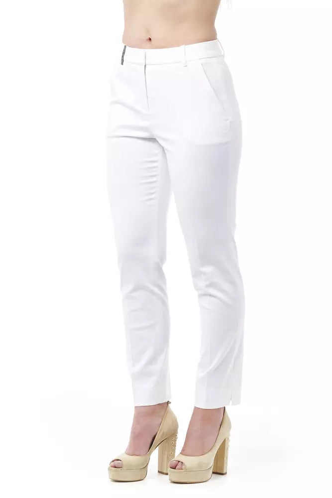 Peserico Chic High Waist Cigarette Leg Trousers by Peserico