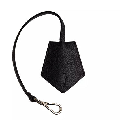 Porte-clés homme en cuir noir Neil Barrett