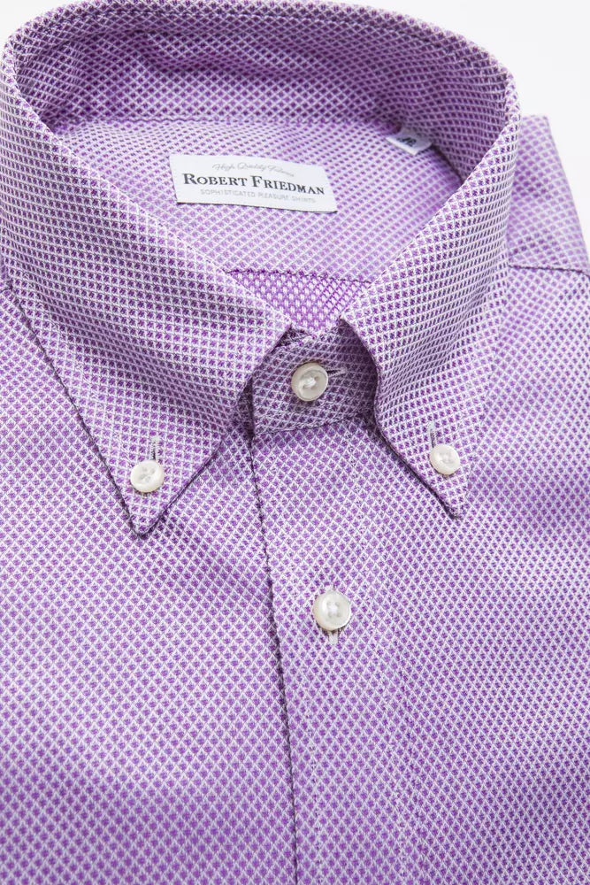 Robert Friedman Multicolor Cotton Men Shirt by Robert Friedman