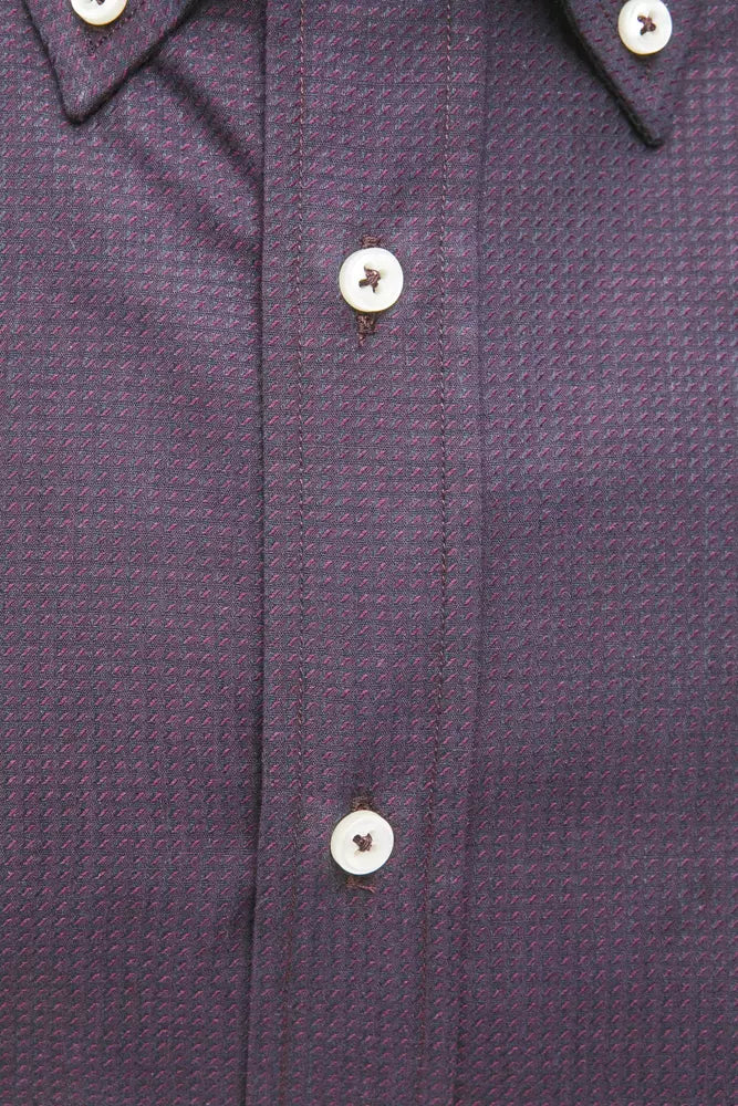 Robert Friedman Black Cotton Men Shirt by Robert Friedman