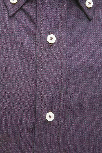 Robert Friedman Black Cotton Men Shirt by Robert Friedman