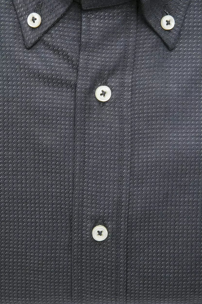 Robert Friedman Green Cotton Men Shirt by Robert Friedman