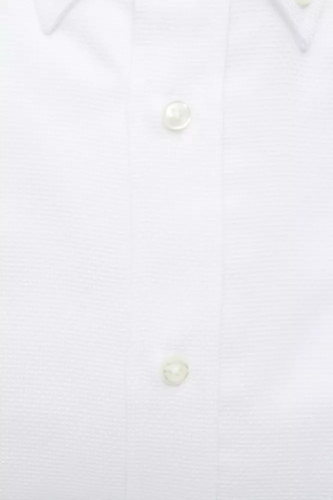 Robert Friedman White Cotton Men Shirt by Robert Friedman