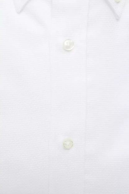 Robert Friedman White Cotton Men Shirt by Robert Friedman