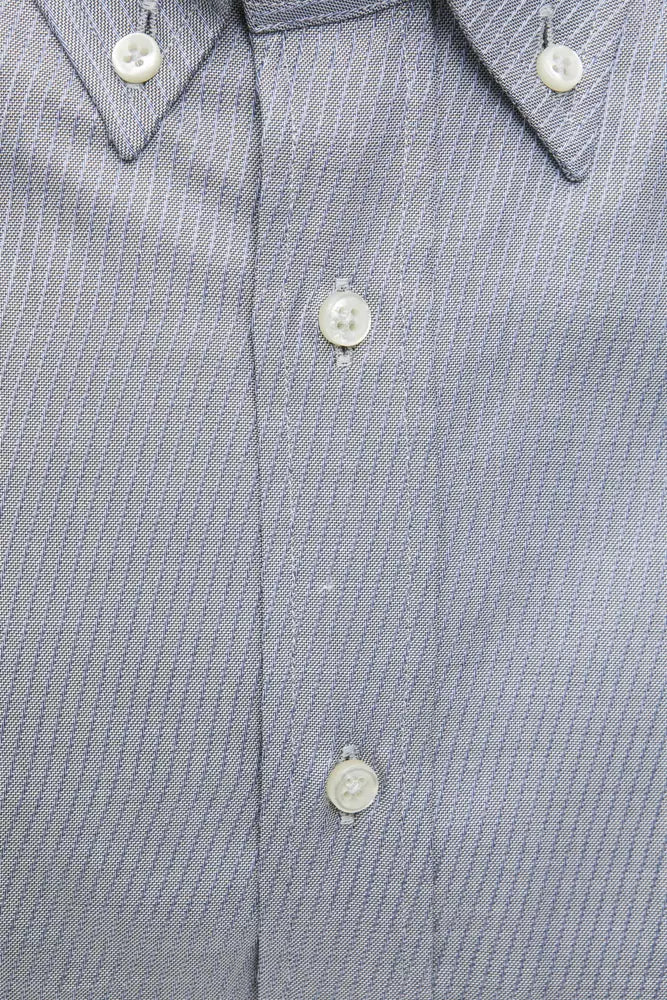 Robert Friedman Beige Cotton Men Shirt by Robert Friedman
