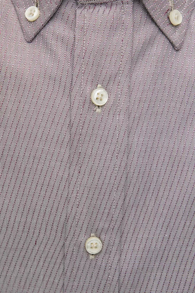 Robert Friedman Beige Cotton Men's Shirt by Robert Friedman