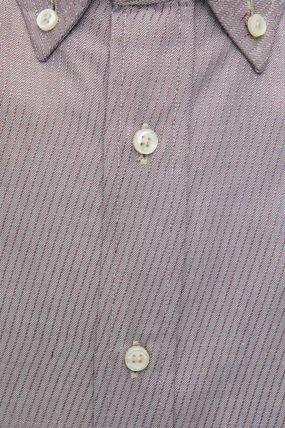 Robert Friedman Beige Cotton Men's Shirt by Robert Friedman