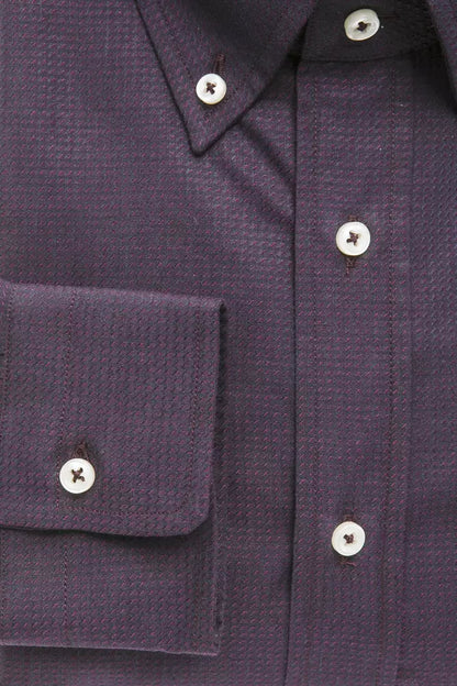 Robert Friedman Black Cotton Men Shirt by Robert Friedman