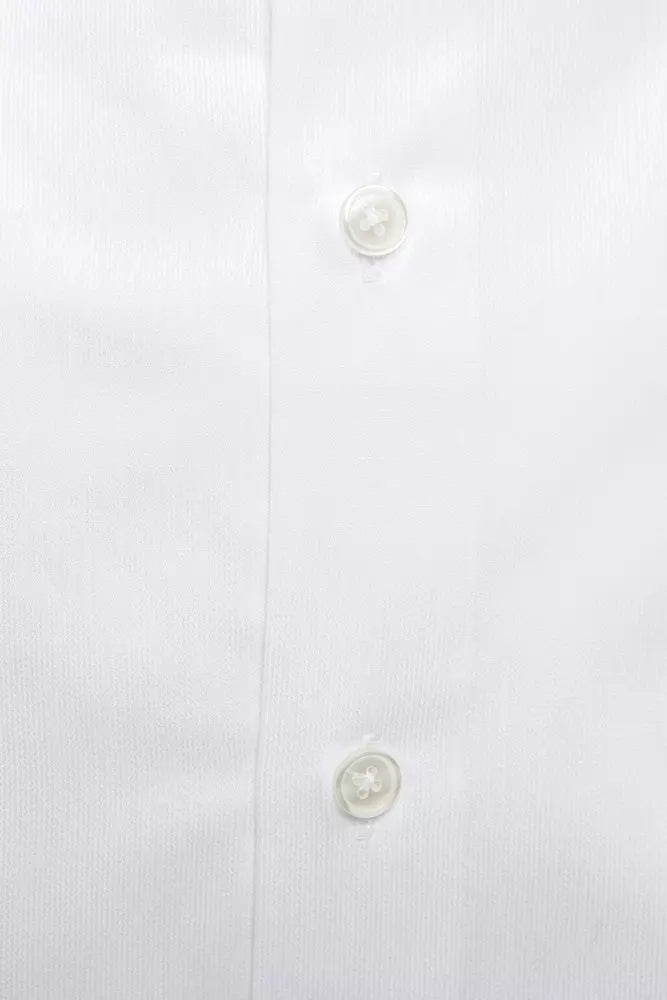 Robert Friedman White Cotton Men's Shirt by Robert Friedman