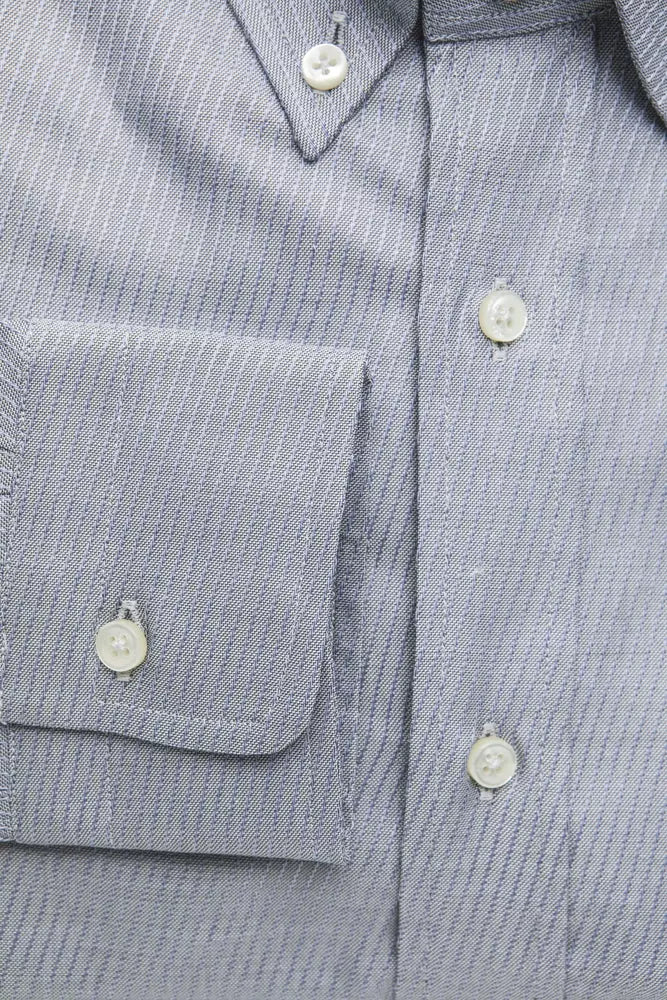 Robert Friedman Beige Cotton Men Shirt by Robert Friedman