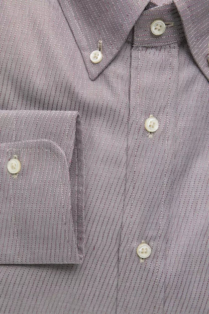 Robert Friedman Beige Cotton Men's Shirt by Robert Friedman