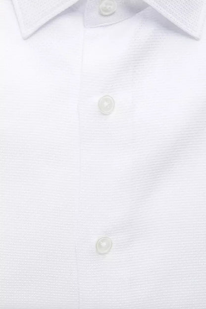 Robert Friedman White Cotton Men's Shirt by Robert Friedman