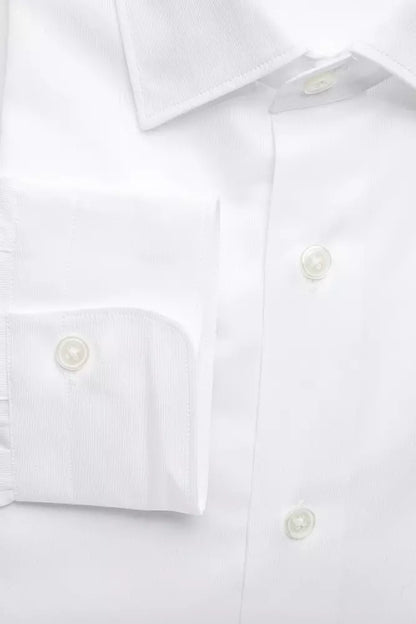Robert Friedman White Cotton Men's Shirt by Robert Friedman