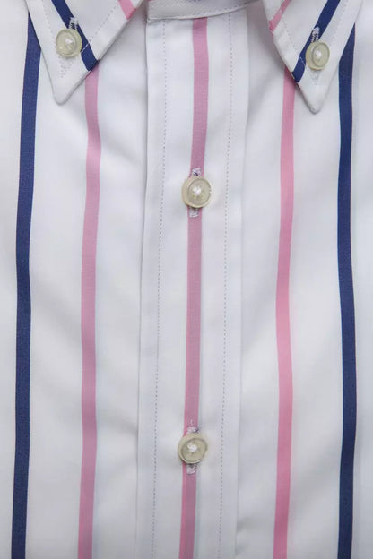 Robert Friedman White Cotton Men Shirt by Robert Friedman