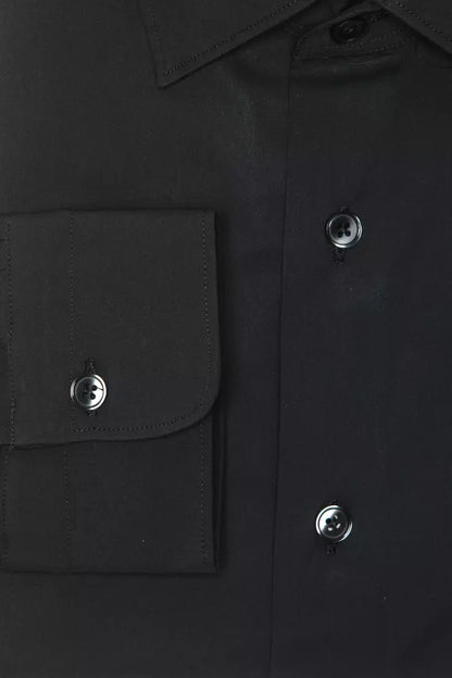 Robert Friedman Gray Cotton Men Shirt by Robert Friedman