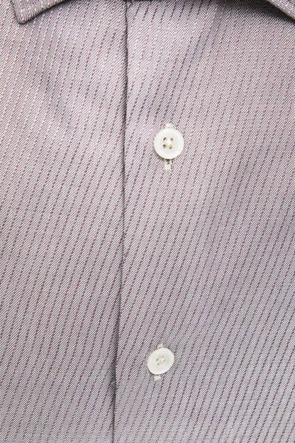 Robert Friedman Beige Cotton Men Shirt by Robert Friedman