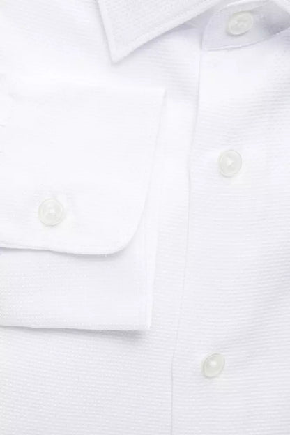 Robert Friedman White Cotton Men's Shirt by Robert Friedman