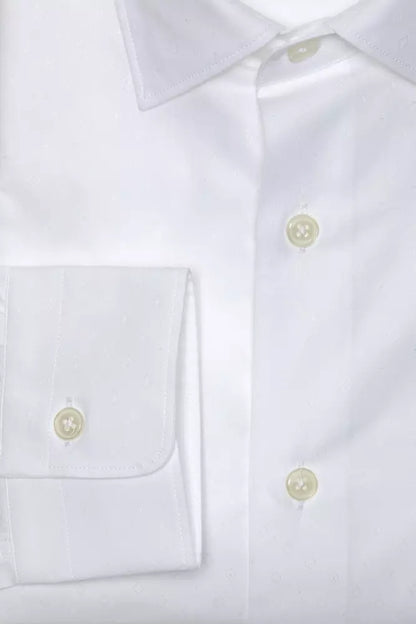 Robert Friedman White Cotton Men Shirt by Robert Friedman