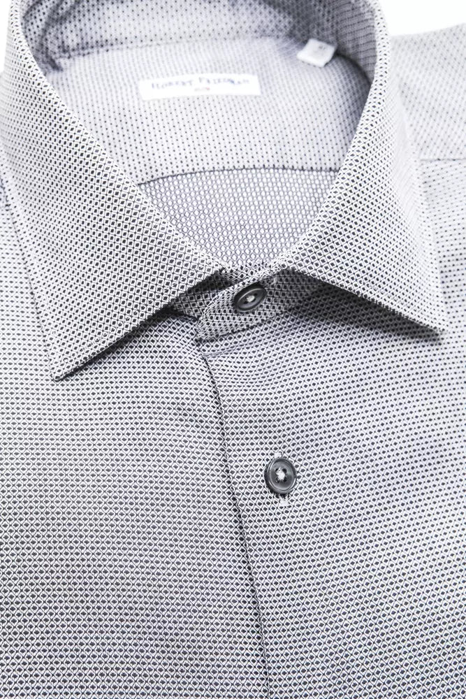 Robert Friedman Beige Cotton Men Shirt by Robert Friedman
