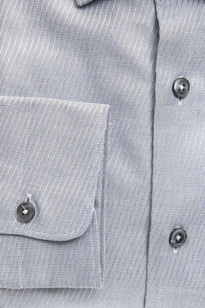 Robert Friedman Beige Cotton Men Shirt by Robert Friedman