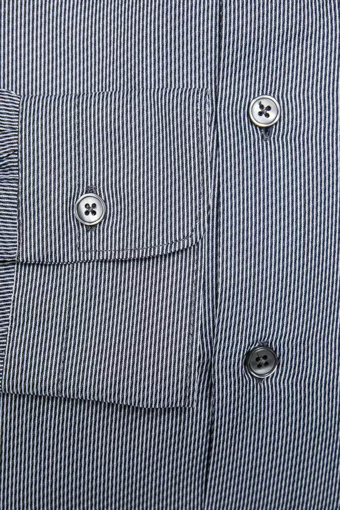 Robert Friedman Blue Cotton Men's Shirt by Robert Friedman