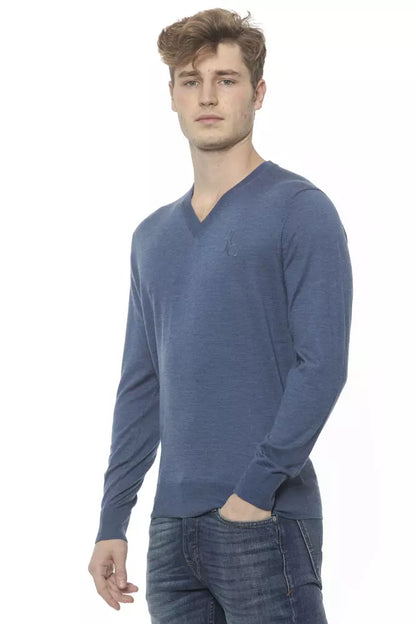 Billionaire Italian Couture Elegant Cashmere V-Neck Men's Sweater by Billionaire Italian Couture