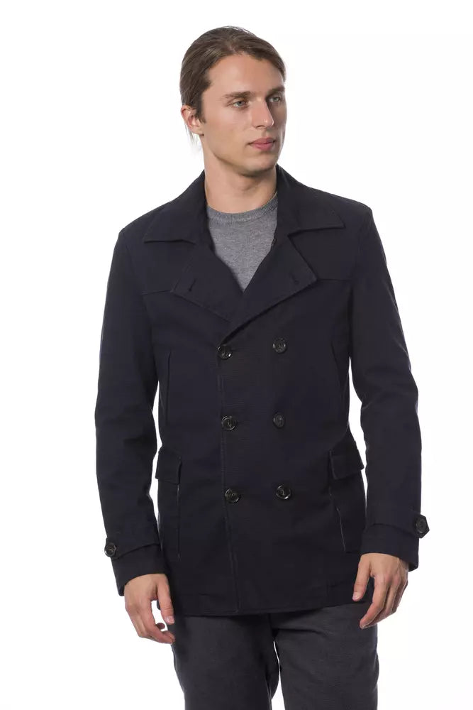 Blazer homme en coton bleu Verri